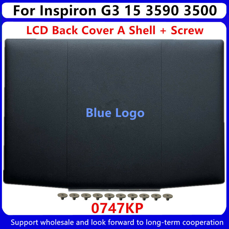 جديد لـ ديل انسبايرون G3 15 3590 3500 P89F LCD الغطاء الخلفي/الحافة الأمامية/المفصلات/المسمار 0747KP 03HKFN 0YGCNV