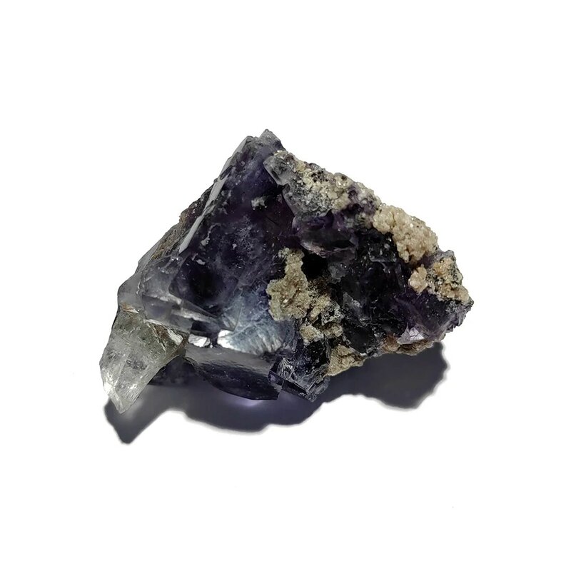 C3-6E 100% الطبيعية الأرجواني حجر فلوري لامع المعدنية كريستال عينة Yaogangxian الألغام هونان مقاطعة الصين