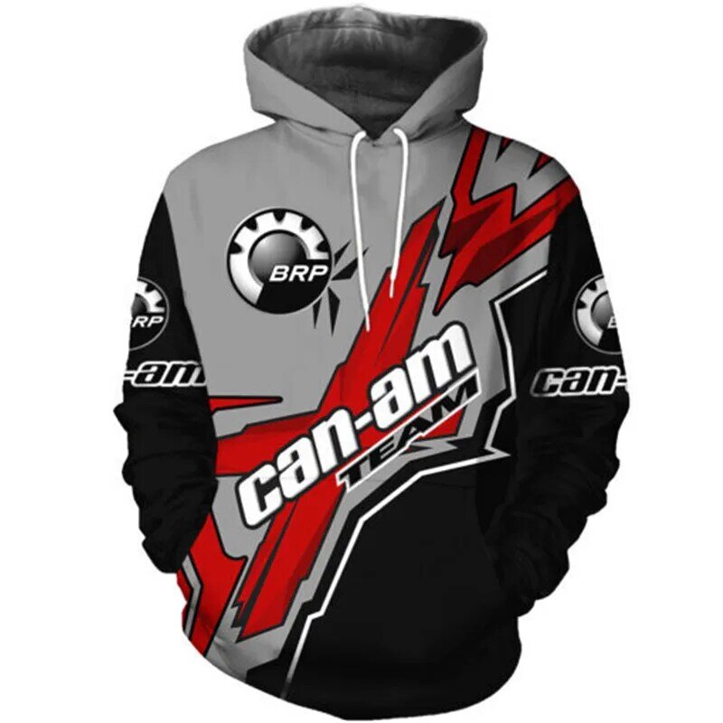 Unisex  BRP Can-am Racing Hoodie Motor Racing Team Hooded Sweatshirt 3D Print  Trend Pullover Men Sportswear Biker Jacket