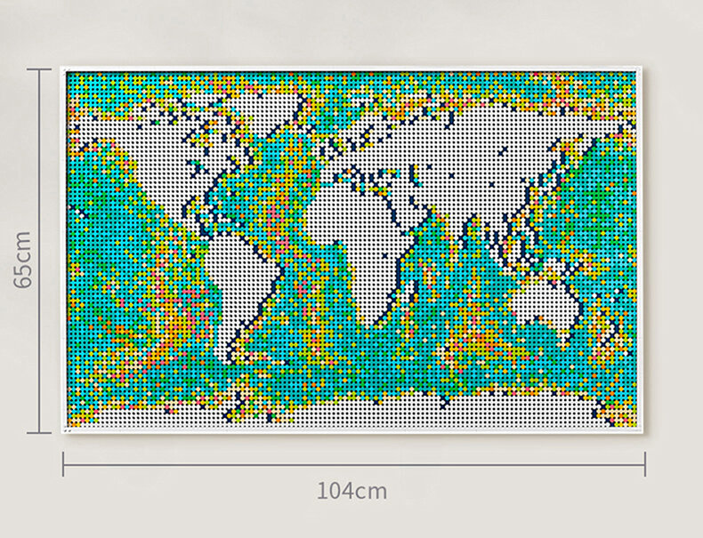 جديد 11695 قطعة خريطة العالم فسيفساء اللبنات نموذج الطوب لعبة متوافقة 31203 عيد الميلاد هدايا عيد الميلاد 99007