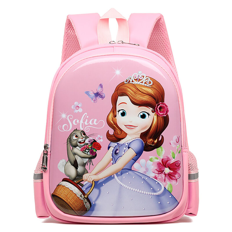 ديزني الأطفال الحقائب المدرسية الكرتون جميل للفتيات إلسا صوفيا الأميرة حقائب عالية الجودة الاطفال موضة حقائب مقاومة للماء