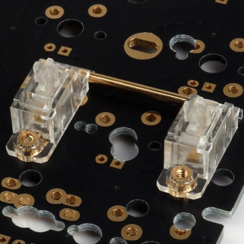 PCB Stabilizer Screw-In Stabilizers Transparent Gold-Plated 6.25U Customized Mechanical Keyboard PCB Screw-In Stabilizer #6