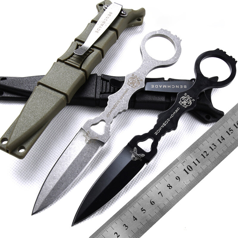 سكين مستقيم مصنوع من مادة 176 D2 عالية الجودة أداة EDC للجيب محمولة للسلامة في التخييم في الخارج سكاكين للجيب