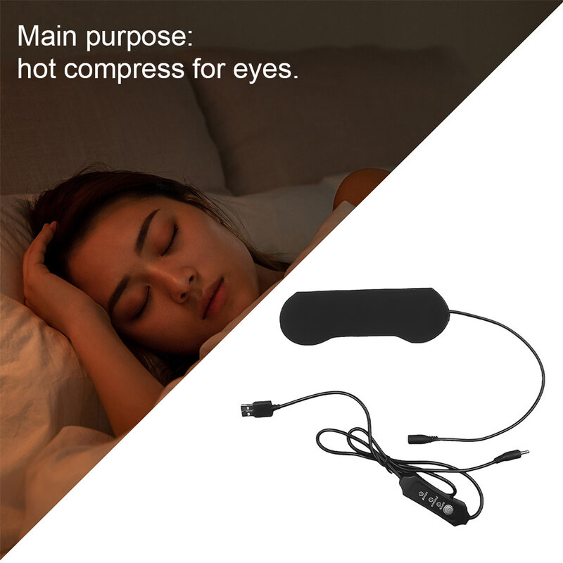 USB ساخنة العين التدفئة قناع العين ضغط الاسترخاء وسادة العين قناع عين النوم مع درجة الحرارة و صندوق مؤقت للاستحمام لتخفيف التعب العين