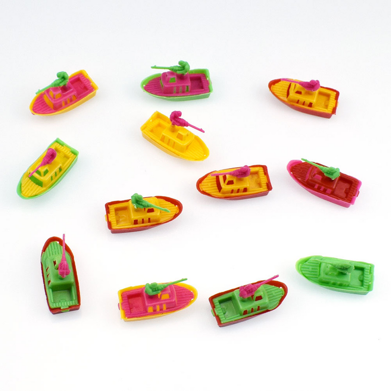 قارب صغير من البلاستيك للأطفال ، لعبة محاكاة ، قتال ، للأطفال الصغار ، لون مختلط ، 20 قطعة #1