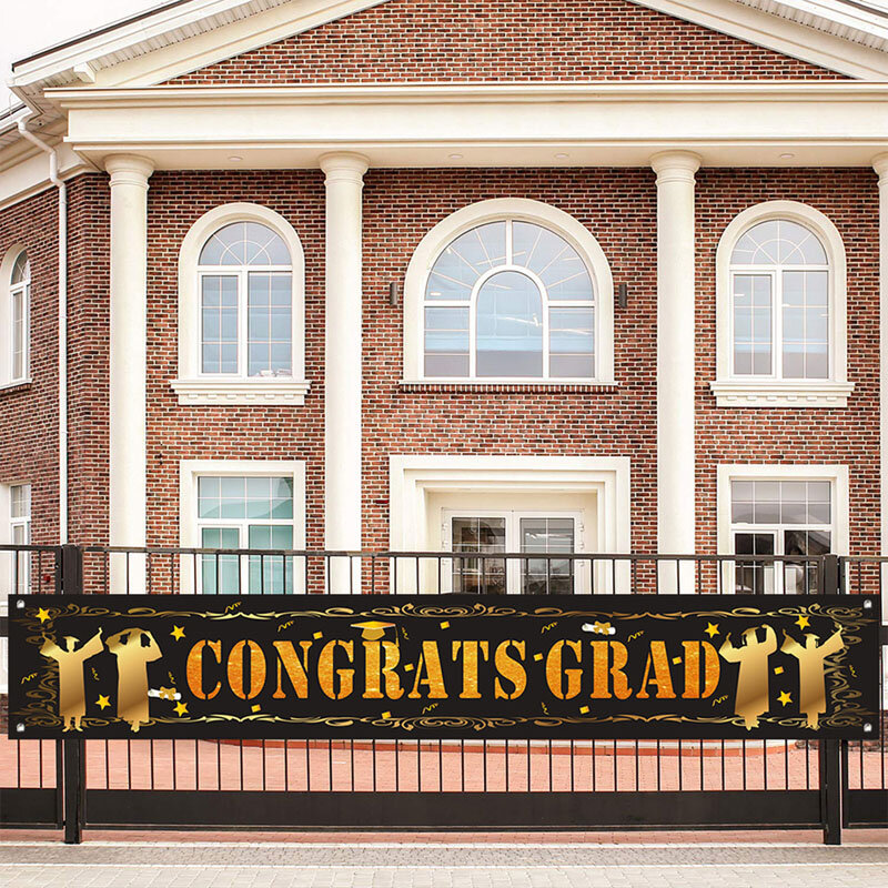 Happy Graduation Banner Graduation Photo Props Party Decor Graduation Season #3
