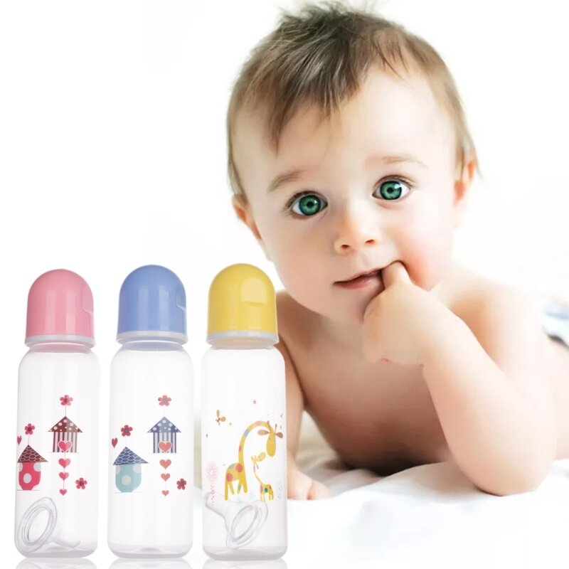 HUYU زجاجة الطفل مع أنماط مختلفة 250 مللي زجاجات الطفل تغذية الطفل مصاصة #6