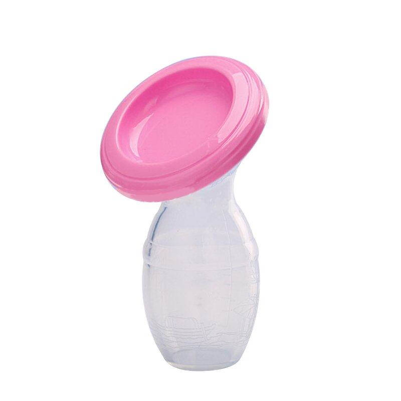 HX5D Manual Breast Pump Silicone Anti Spills Breastpump Breastmilk Collector Cup for Newborn Baby Girls Boys Breastfeeding #4