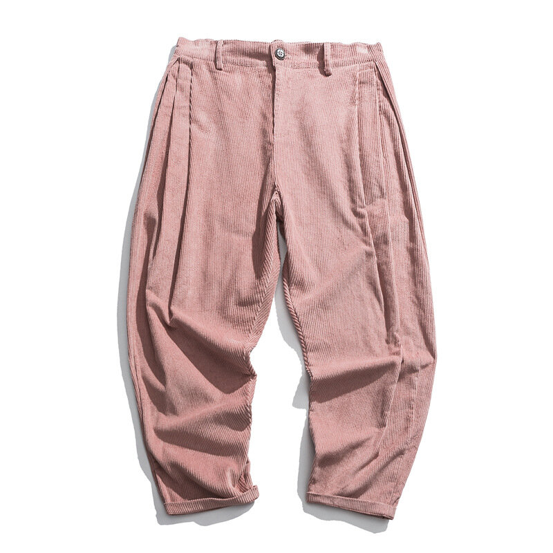 هوتشو سروال قصير عتيق للرجال سراويل هاراجوكو اليابانية الوردية الرجعية ملابس الشارع بنطلون أسود للرجال حجم كبير فضفاض غير رسمي للرجال 5XL #5
