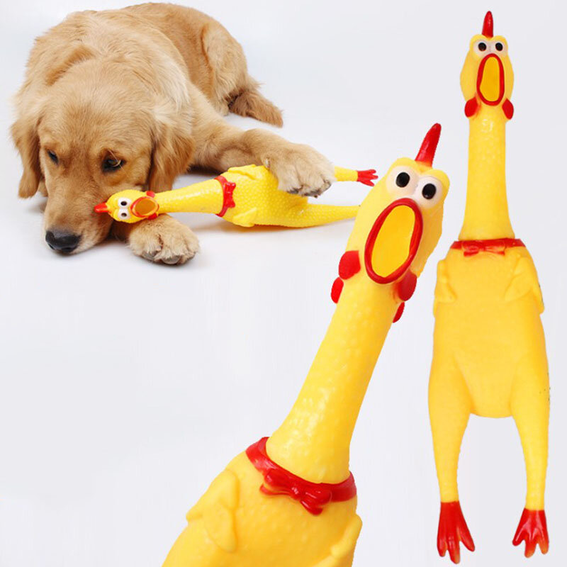 صراخ الدجاج ضغط لعبة الصوت الحيوانات الأليفة الكلب اللعب المنتج تقلص الضغط أداة صرير تنفيس الدجاج