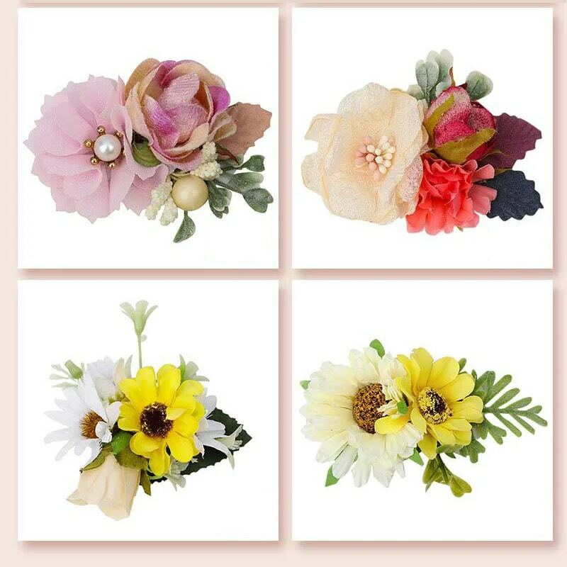 Little Fairy Simulation Flower Hairband Simple Wild Natural Wind Daily Stage Performance Decoration Hairpin Gift for Girls #4