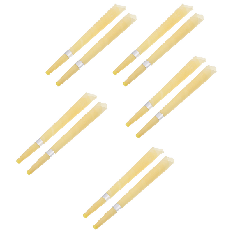 10 قطعة شكل البوق الأذن الروائح الشموع الإبداعية الأذن الشمع الشموع (الضوء الأصفر)