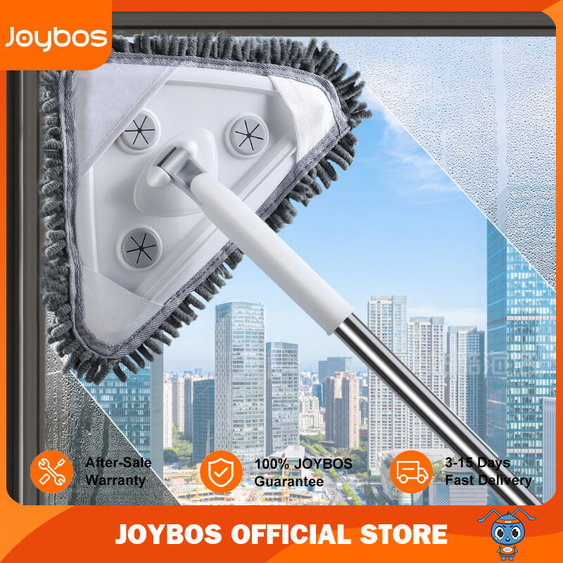 Joybos قضيب تليسكوبي ممسحة الزجاج المنزلية تنظيف فرشاة الزجاج مكشطة 360 درجة الدورية قابل للتعديل استبدال تنظيف الأدوات JS27