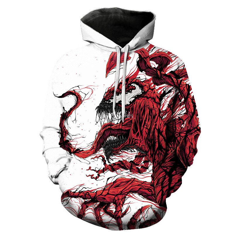 Marvels Venom Hoodies Men Women Children 3D Print Sweatshirts Boy Girl Kids Tops Long Sleeve Cool Casual Streetwear Pullover