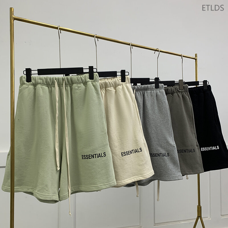 Ss21 men's Summer Essentials 1:1 Shorts fashion brand Jerry Lorenzo 100% cotton printing letter hip hop loose Unisex shorts