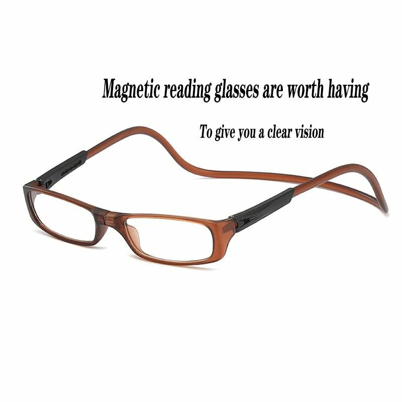 جديد الترا ضوء قصر النظر نظارات موضة توفق نظارات للقراءة هي المغناطيسي ومريحة ، ومناسبة لكبار السن الرجال والنساء