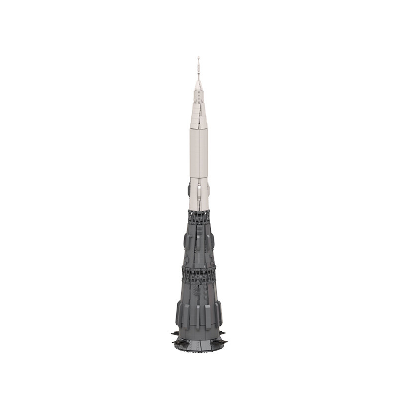 1:110 مقياس السوفياتي N1 القمر صاروخ إطلاق مركبة بنة مجموعة الفضاء الخارجي استكشاف صاروخ الطوب نموذج العلوم لعبة أطفال هدية #1