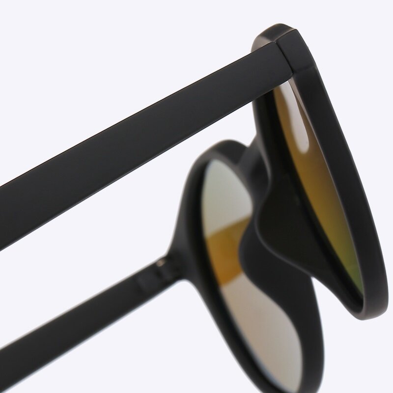 موضة مستديرة الاستقطاب النظارات الشمسية الرجال النساء الكلاسيكية Vintage القيادة السوداء نظارات شمسية دائرة البيضاوي مصمم ريترو مكبرة UV400