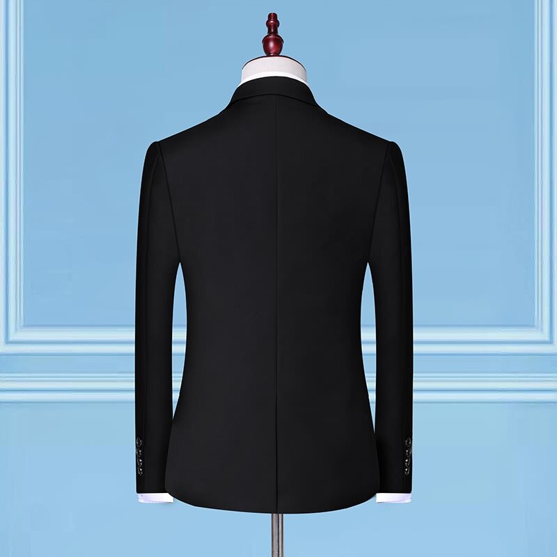 Formal Business Wedding 3 Pieces Suit Set / Male 2022 Blazers Jacket Pants Vest Trousers Dress Waistcoat