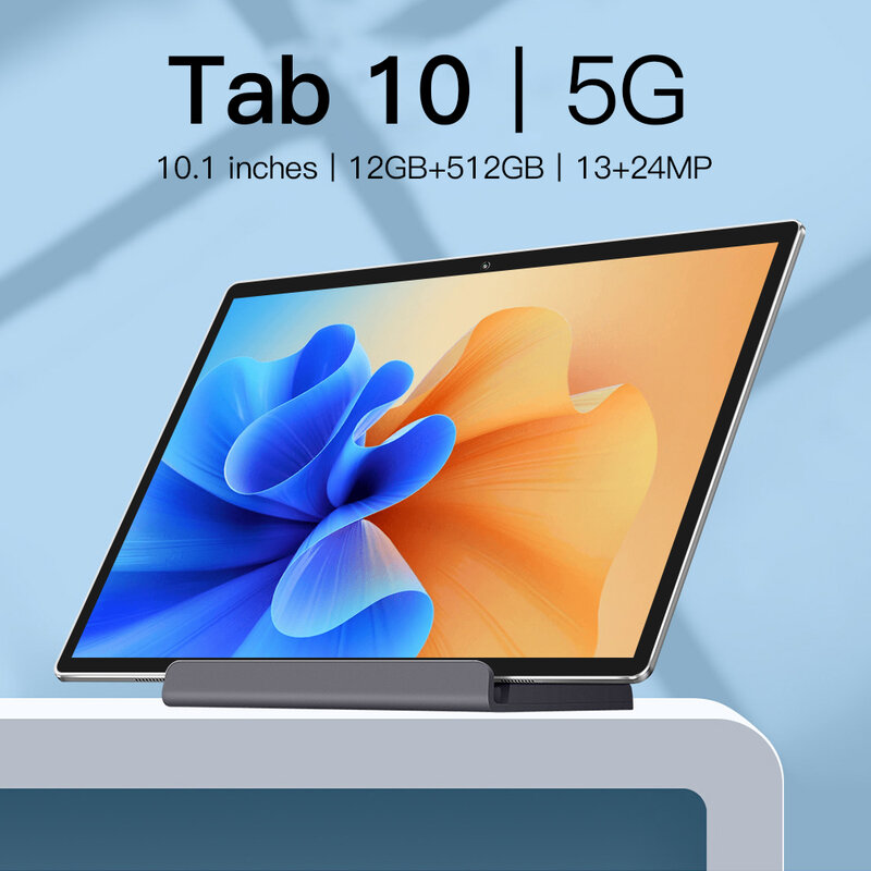 10.1 بوصة تبويب 10 اللوحي الروبوت 11 12GB RAM 512GB ROM أقراص 10 النواة Tablette GPS المزدوج الهاتف 5G Tablete PC Wifi النسخة العالمية