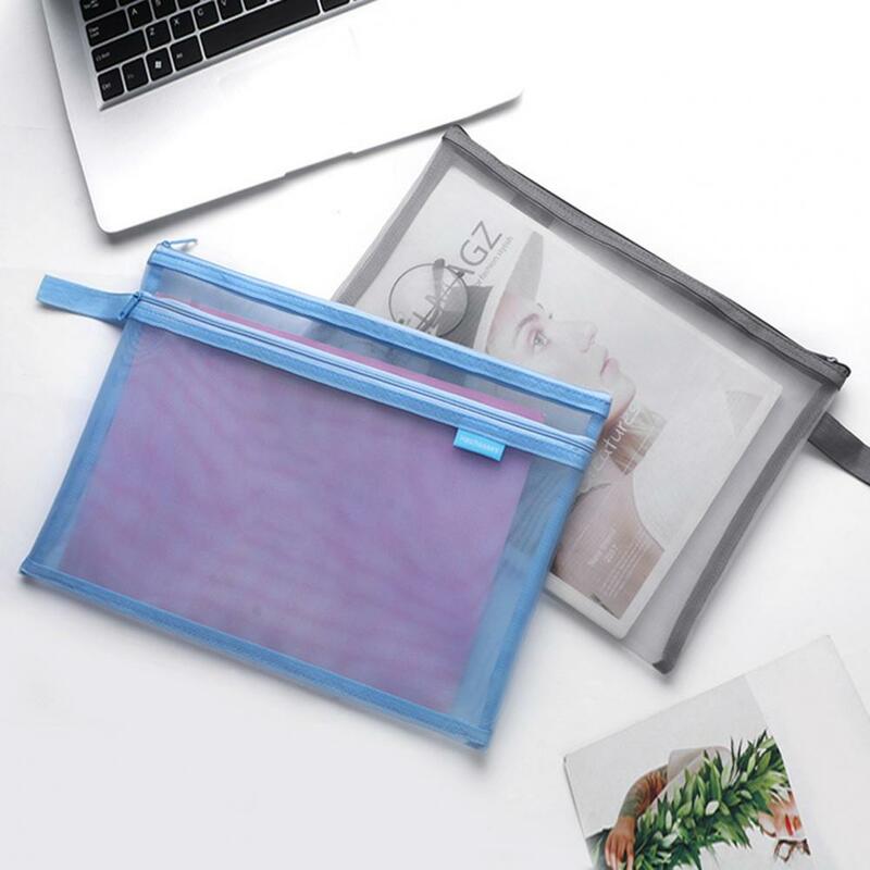حافظة قرطاسية شفافة قلم لطيف حقيبة للتخزين حقيبة أقلام رصاص الحقيبة دائم مقاوم للماء شبكة حقيبة أدوات مكتبية