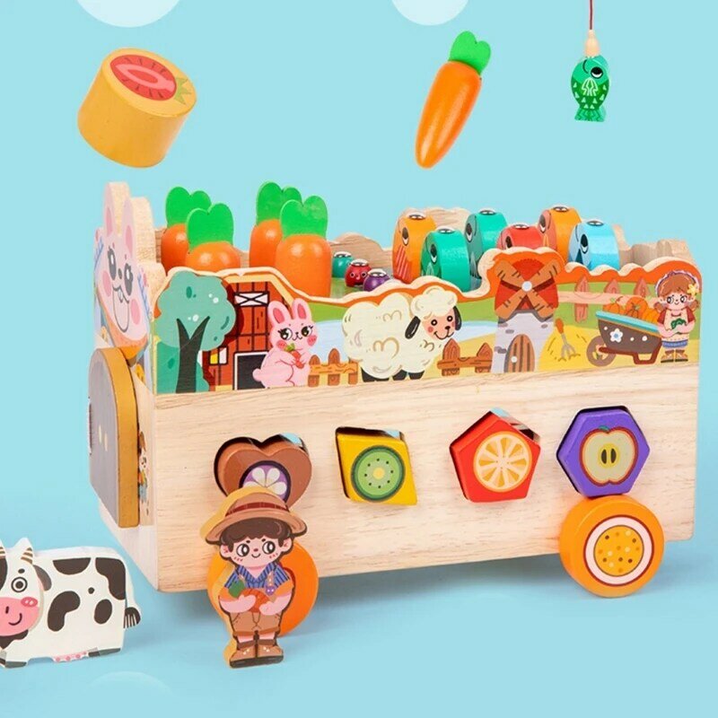 Baby Busy Cube متعددة الوظائف لعبة اصطياد الحشرات مع لعبة تعلم لون الفجل