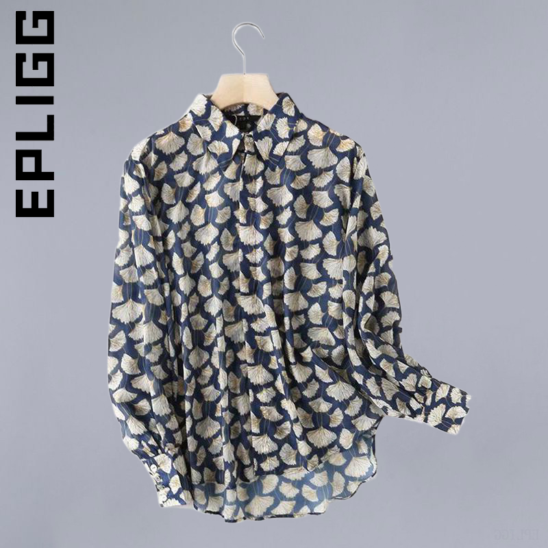 Epligg قميص 2022 نساء ريترو مثير أنيق فائق إمرأة كم طويل بلايز الأساسية قميص نسائي جديد حفلة امرأة ملابس أنثى