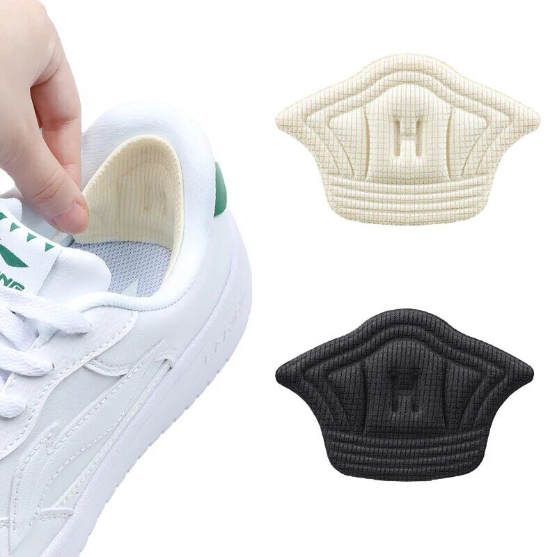 2Pcs Insoles Patch Foot Heel Pads for Sport Shoes Adjustable Anti-wear Heel Sticker Cuttable Heel Protector Sticker Size Reducer