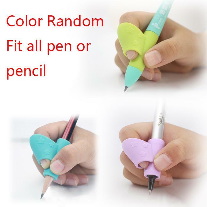 أقلام الرصاص مقبض اليد اليمنى يساعد الأطفال تعلم عقد القلم الكتابة الموقف تصحيح ماجيك يناسب قلم رصاص لينة لون عشوائي