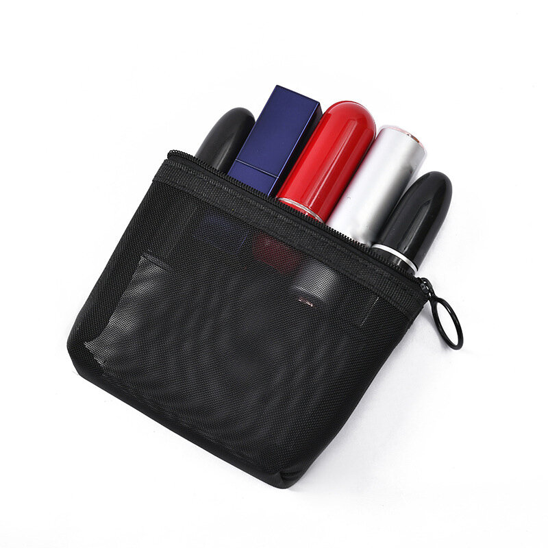 جودة عالية أسود اللون المرأة يشكلون حقيبة مستحضرات التجميل واضح الجمال المنظم أدوات الزينة أطقم حقائب غسل الحقيبة حقائب السفر