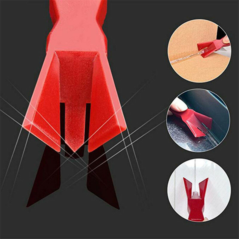 2pcs Silicone Scraper Glue Remover Knife Angle Beauty Crevice Spatula Tool Grout Scraper Kit Multifunction Coner Caulking Tool