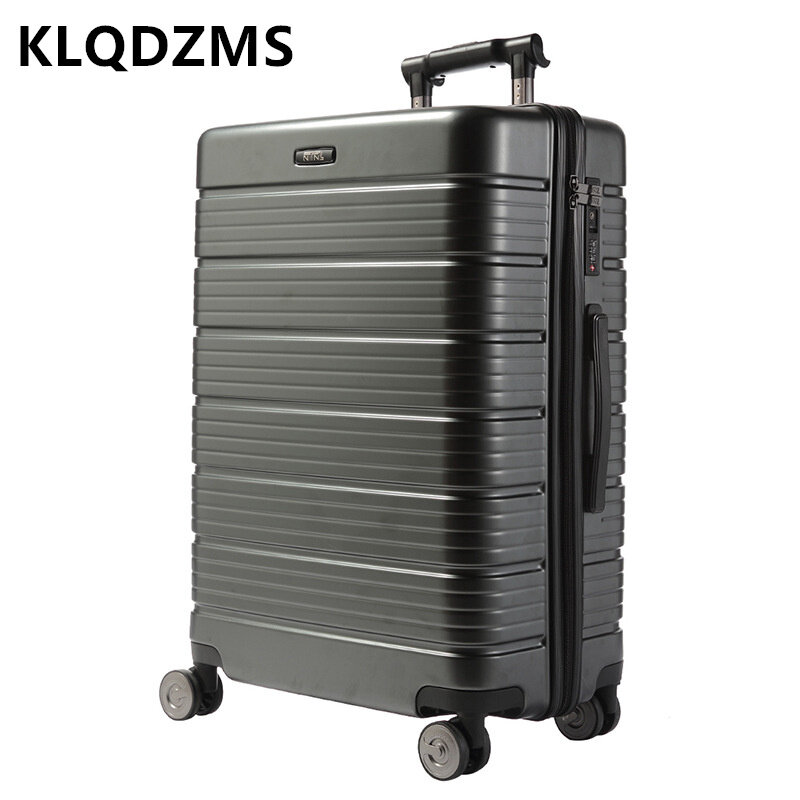 KLQDZMS موضة عربة أعمال الأمتعة سميكة مقاومة للاهتراء حقيبة كمبيوتر 20 بوصة كتم عجلة الصعود العالمي