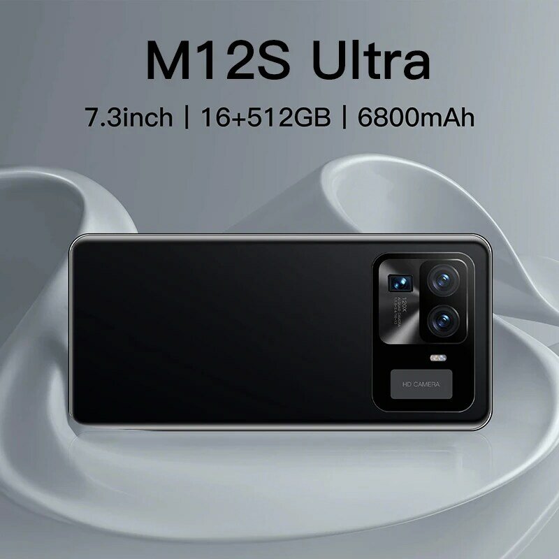 جديد M11 الترا الهاتف الذكي أندرويد 10.0 7.3 HD بوصة الهواتف المحمولة 16GB + 512GB الهواتف المحمولة celتني 5G الهاتف الإصدار العالمي handys