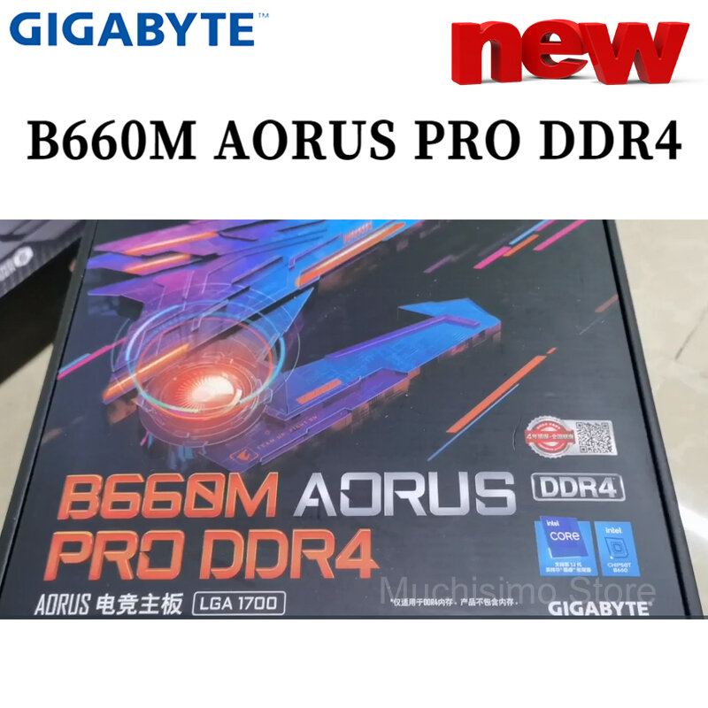لوحة أم جديدة من GIGABYTE B660M AORUS PRO DDR4 إنتل B660 DDR4 PCI-E 4.0 متر. 2 128 جرام تدعم 12 مقبس LGA 1700 لوحة رئيسية للألعاب