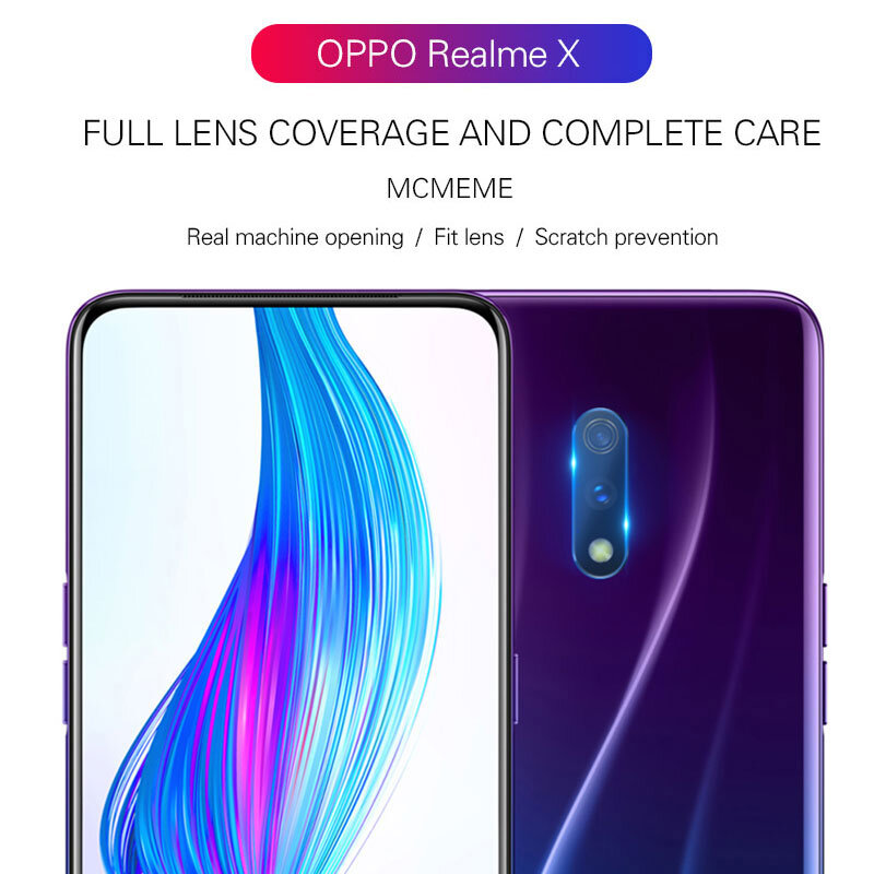 HD Clear Camera Lens Glass for Realme XT X 2 3 Pro Back Camera Len Screen Protector Tempered Glass for OPPO Realme 5 Pro Q C2