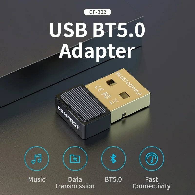 USB بلوتوث 5.0 محول بلوتوث استقبال 5.0 بلوتوث دونجل للكمبيوتر المتكلم ماوس لاسلكي الموسيقى استقبال الصوت الارسال