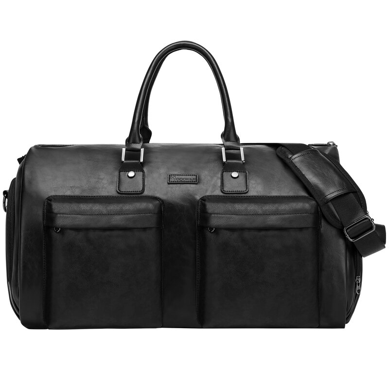 Modoker حقيبة سفر الملابس مع حزام الكتف حقيبة من القماش الخشن تحمل على حقيبة معلقة حقائب عمل الملابس جيوب متعددة