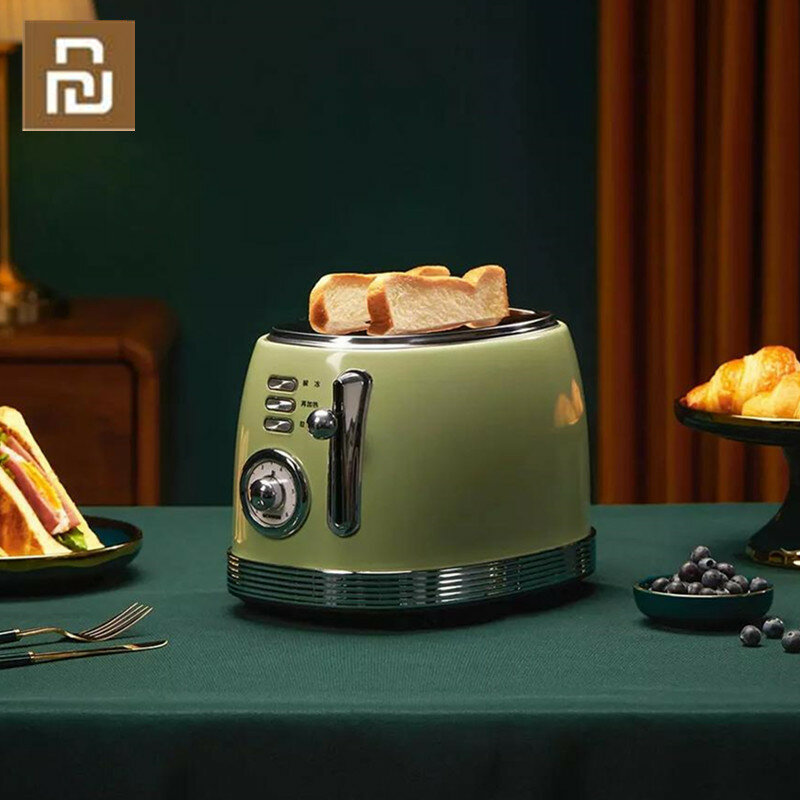 محمصة خبز من YOUPIN محمصة خبز منزلية صغيرة الحجم محمصة خبز أوتوماتيك محمصة خبز محمصة رمال