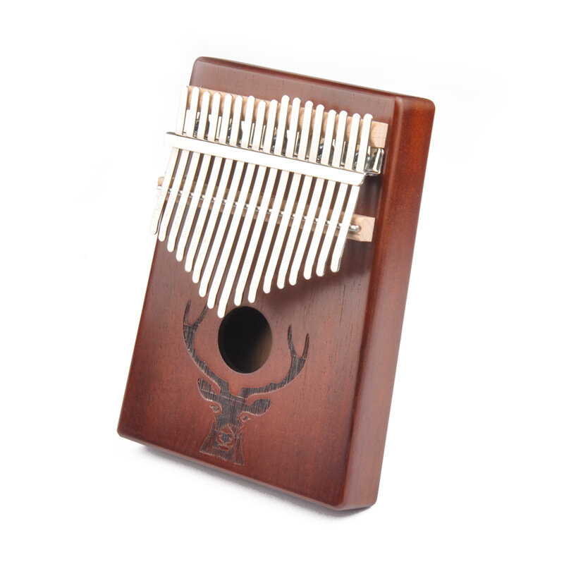17 مفاتيح Kalimba للمبتدئين الغزلان نمط اليدوية خشبية خمر نمط الإبداعية الأطفال هدايا عيد الآلات الموسيقية