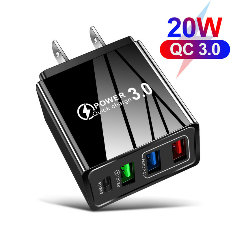 20 واط USB نوع C شاحن سريع تهمة QC3.0 PD الجدار تهمة سريع آيفون 12 13 شاومي سامسونج الهاتف المحمول USB C شاحن محول