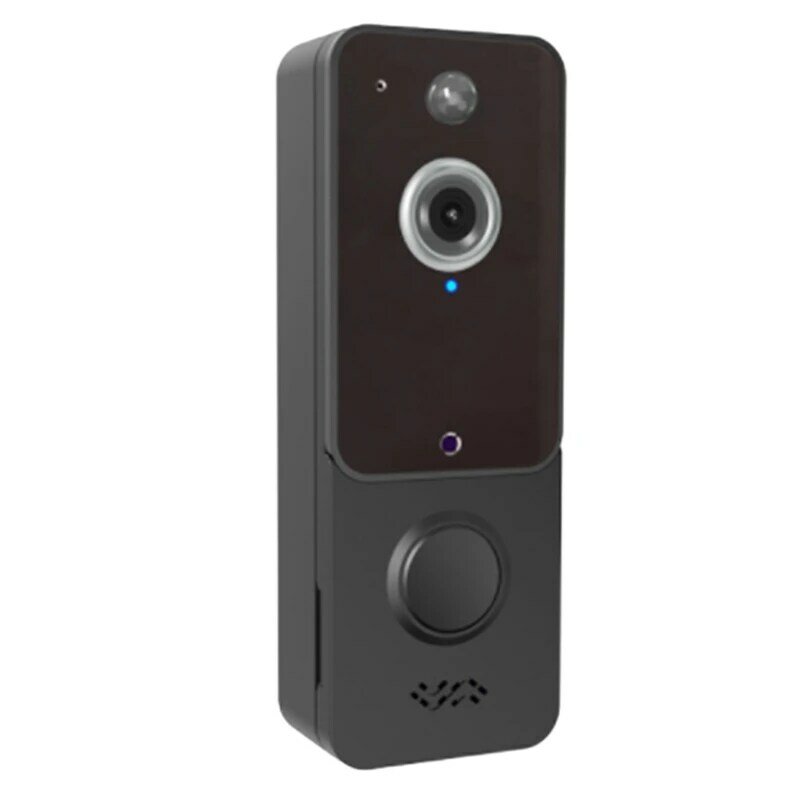 Low Power Consumption HD Smart Video Doorbell WIFI Wireless Doorbell Night Vision Smart Cloud Storage Doorbell,Black