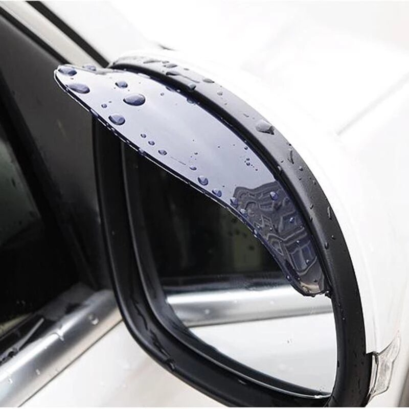 2 قطعة سيارة مرآة الرؤية الخلفية المطر الحاجب حامي غطاء للمطر سيارة مرآة الرؤية الخلفية الشمس قناع الظل المطر درع الحاجب العالمي