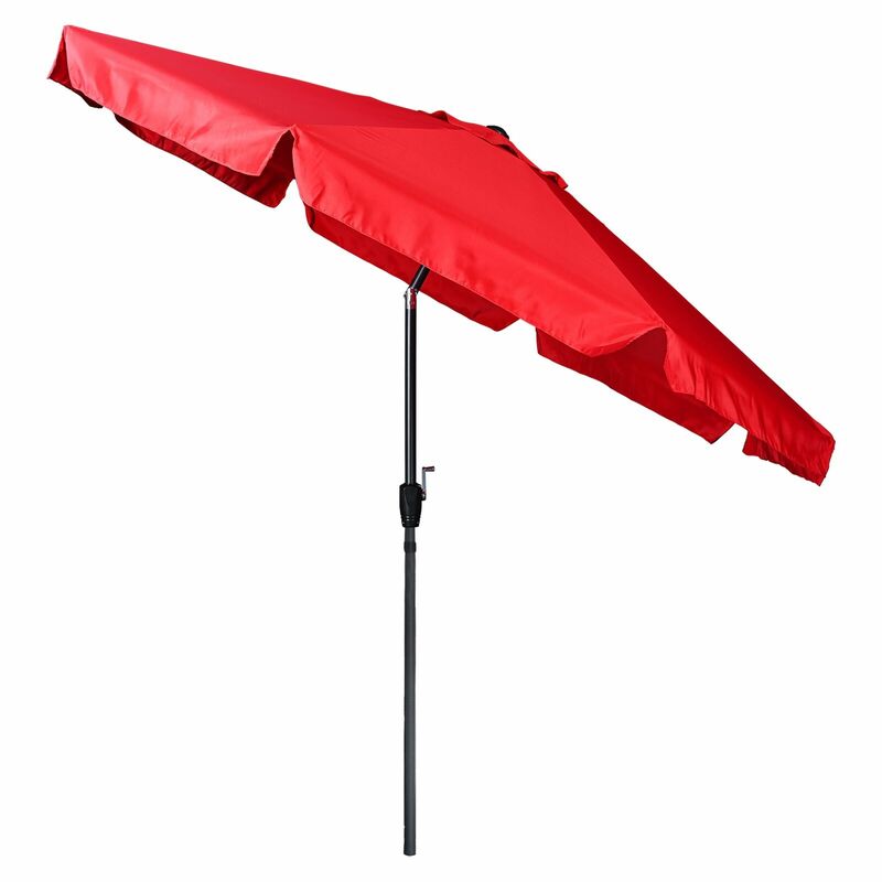 10 قدم البوليستر النسيج AL مظلة الميل مع 8 الأضلاع UV30 + حماية الأحمر