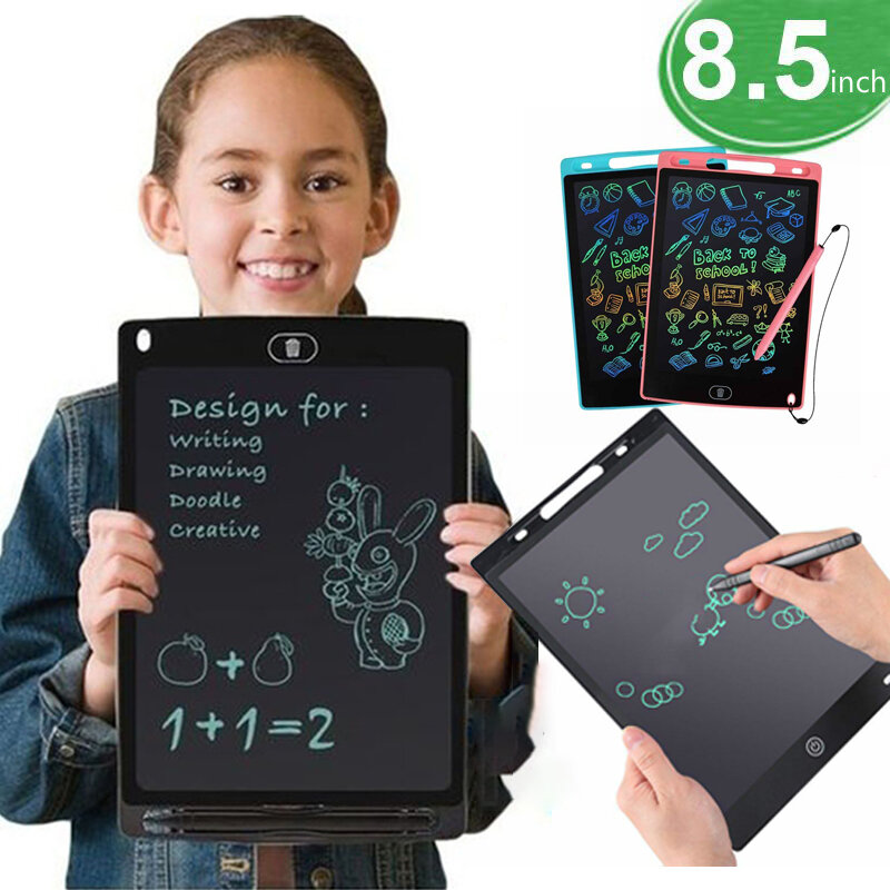 8.5/بوصة كمبيوتر لوحي LCD بشاشة للكتابة لوحة الرسم للأطفال الكتابة على الجدران لوحة الرسم اللعب بخط اليد السبورة لوح رسم رائع لعبة هدية