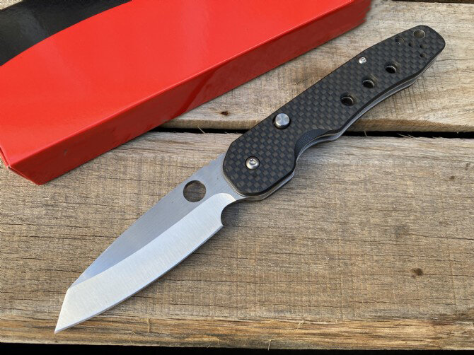 New High Quality Outdoor Tactical Folding Knife  G10 + Carbon Fiber Handle Outdoor Camping Hunting Survival  Pocket Knives