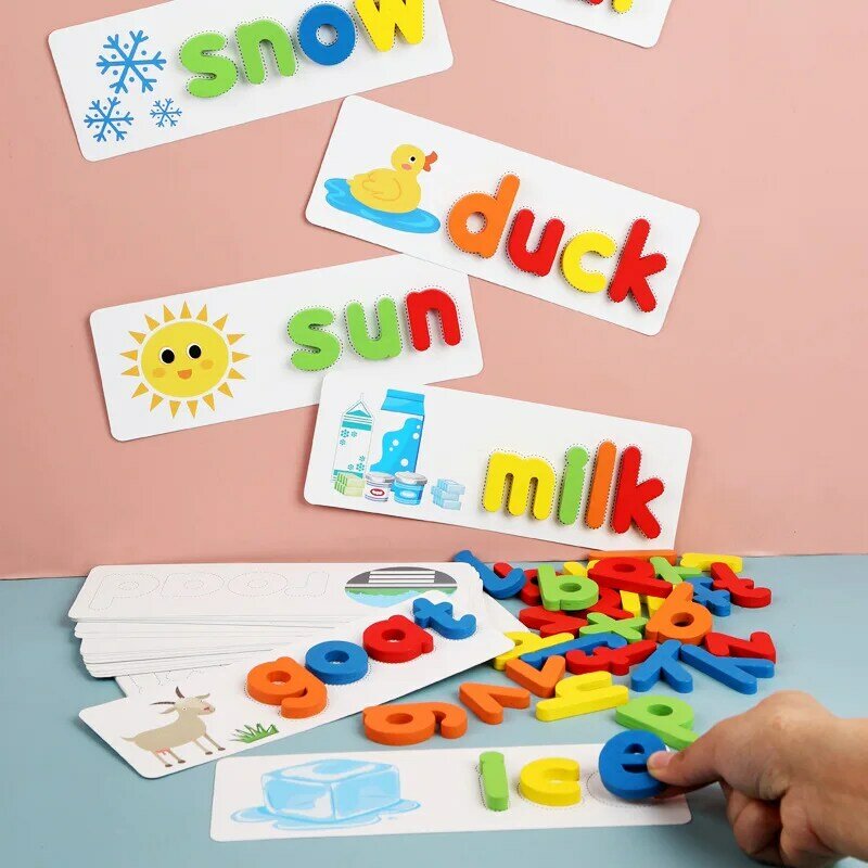 الإملائي تعلم كلمة لعب للأطفال 26 الحروف الإنجليزية التعليم المبكر الألعاب المعرفية ألعاب تعليمية #1