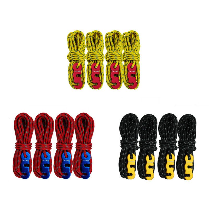 Outdoor Sports Camping Hiking Durable Polypropylene Rope Multifunction Tent Rope Tent Key buckle Accessories
