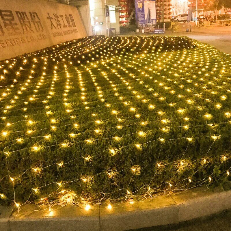 الاتحاد الأوروبي/الولايات المتحدة التوصيل الطاقة الشمسية LED سلسلة صافي الجنية أضواء شجرة عيد الميلاد شارع إكليل زينة في الهواء الطلق الزفاف ... #4