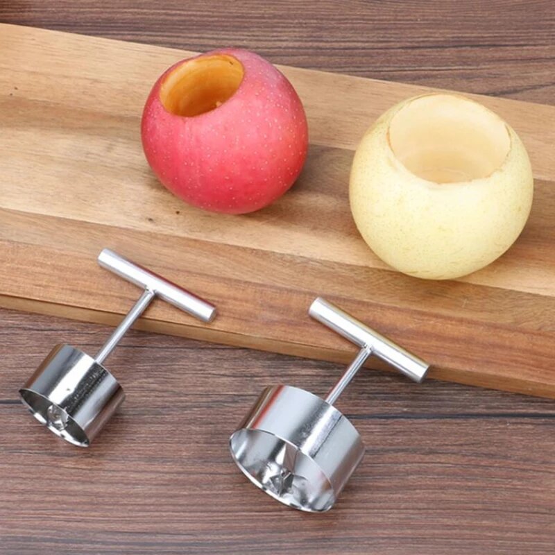 متعددة الوظائف شارب الفولاذ المقاوم للصدأ التفاح الأساسية Coring القاطع الفاكهة الأساسية pters مزيل فاصل ل أدوات المطبخ اكسسوارات