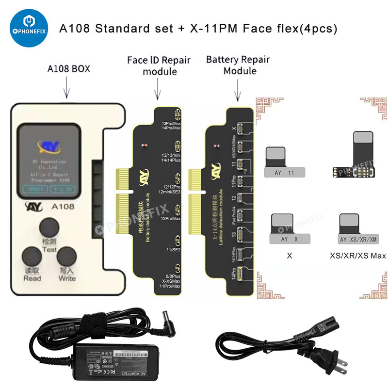 جهاز عرض نقطة معرف الوجه لإصلاح الطريقة الجديدة من AY A108 بدون لحام لهاتف iPhone 8-14بطارية/شاشة صحيح/إصلاح معرف الوجه #1